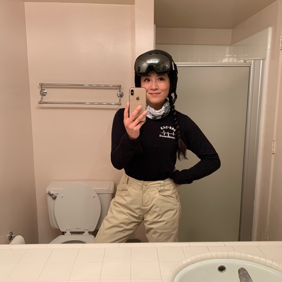 {Burton} NWOT cream snowboard pants size small - Picture 8 of 8